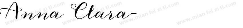 Anna Clara字体转换